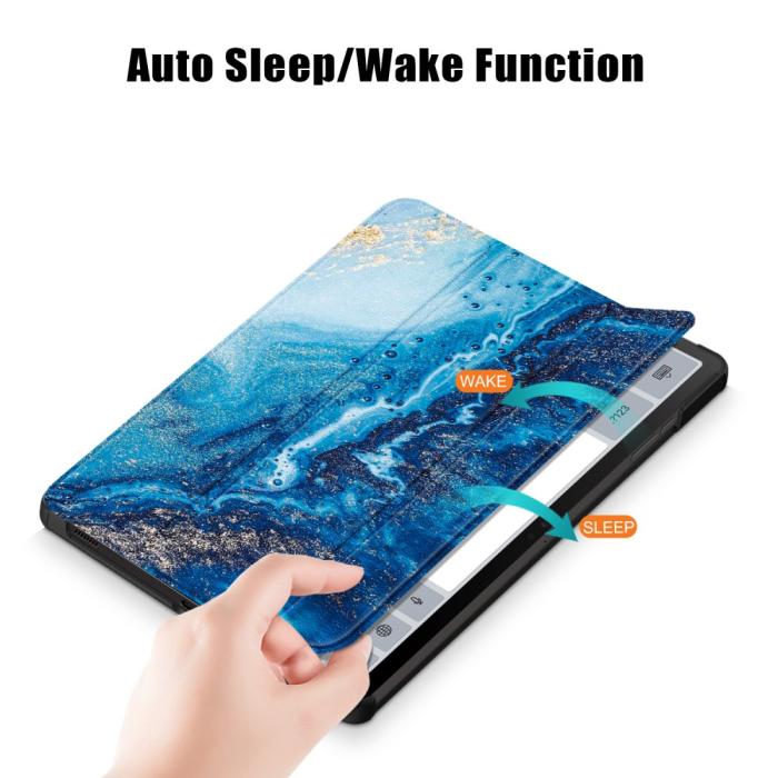 Bild 6,  Samsung Galaxy Tab S9 Plus Fodral Läder Waves - Teknikhallen.se