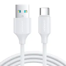 JOYROOM Joyroom 25 cm 3A USB-C Laddningskabel Vit - Teknikhallen.se