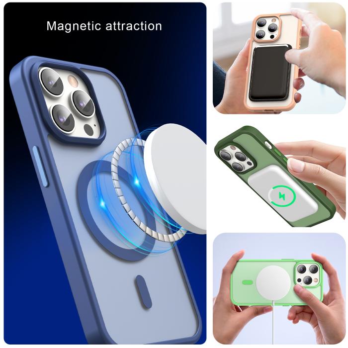 Bild 6, ColorPop ColorPop iPhone 14 Pro Skal CH MagSafe Matt Mörk Blå - Teknikhallen.se