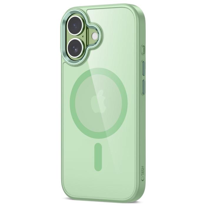 Bild 2, Tech-Protect Tech-Protect iPhone 17 Skal MagSafe MagMat Sage / Clear - Teknikhallen.se