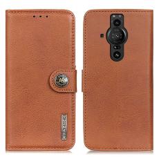 KHAZNEH KHAZNEH Sony Xperia Pro-I Fodral L&auml;der Brun - Teknikhallen.se