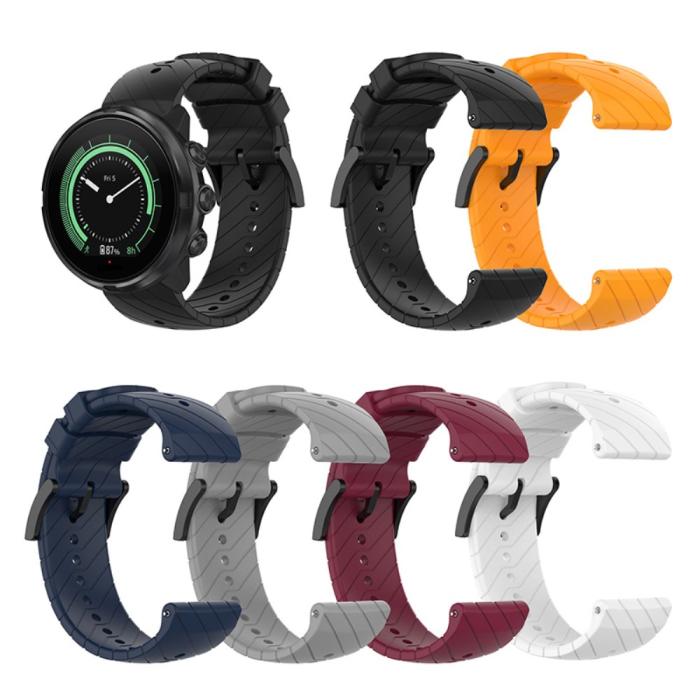 Bild 6,  Suunto Silikon Armband Twill Textur (24mm) Svart - Teknikhallen.se