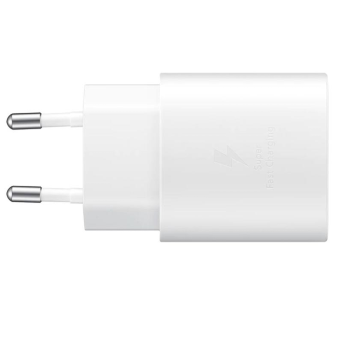 Bild 2, Samsung Samsung 25W 3A USB-C Laddare EP-TA800 inkl. 1m USB-C Kabel - Vit - Teknikhallen.se