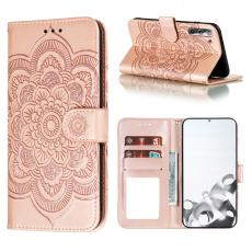  Samsung Galaxy S21 - Mandala L&auml;der Fodral - Ros&eacute;guld - Teknikhallen.se