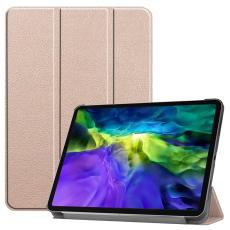  iPad Air 2026-2020 / Pro 11 Fodral Tri-Fold Ros&eacute;guld - Teknikhallen.se
