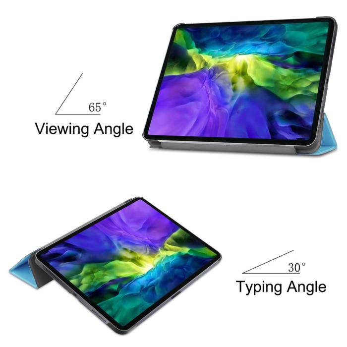 Bild 3,  iPad Air 2026-2020 / Pro 11 Fodral Tri-Fold Ljus Blå - Teknikhallen.se