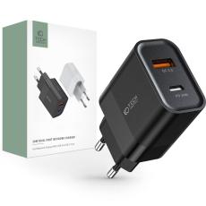 Tech-Protect Tech-Protect 30W PD/QC USB-C / USB-A V&auml;ggladdare Svart - Teknikhallen.se