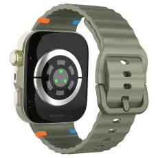  Huawei Watch Fit 4 Pro / 4 / 3 Klockarmband Wave Silikon Gr&ouml;n - Teknikhallen.se