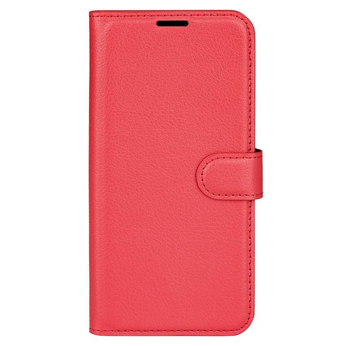 Bild 5,  Xiaomi Redmi 13C 4G Fodral Litchi Läder Röd - Teknikhallen.se