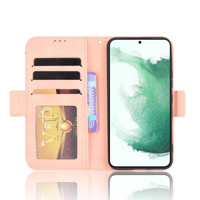 Bild 4,  Samsung Galaxy S22 Plus Fodral Avtagbart Kortfodral Ljus Rosa - Teknikhallen.se