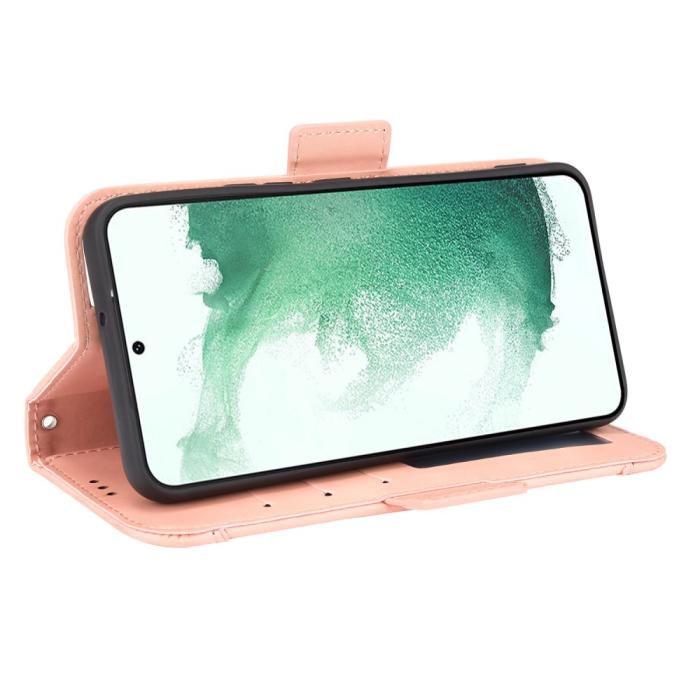 Bild 5,  Samsung Galaxy S22 Plus Fodral Avtagbart Kortfodral Ljus Rosa - Teknikhallen.se