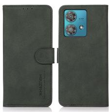 KHAZNEH KHAZNEH Motorola Edge 40 Neo 5G Fodral Retro L&auml;der Gr&ouml;n - Teknikhallen.se