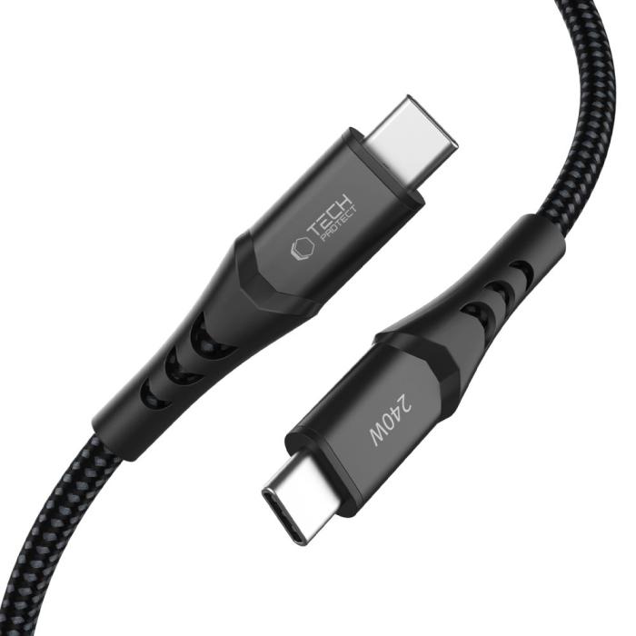 Bild 2, Tech-Protect Tech-Protect 1m 240W PD QC3.0 USB-C-USB-C Kabel UltraBoost - Teknikhallen.se