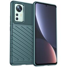  Xiaomi 12 Pro Skal Twill Textur Gr&ouml;n - Teknikhallen.se