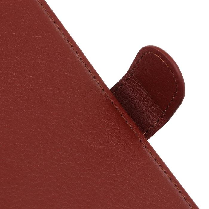 Bild 6,  OnePlus Nord 2T 5G Fodral Litchi Läder Brun - Teknikhallen.se
