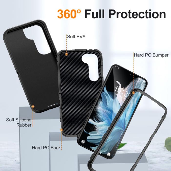 Bild 3,  Galaxy S25 Plus / S24 Plus Skal Xtreme Shockproof Svart - Teknikhallen.se