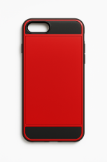  iPhone 7/8 Plus Skal Med Kortfack - R&ouml;d - Teknikhallen.se