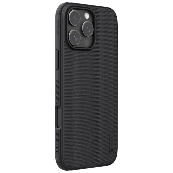 Bild 3, NILLKIN NILLKIN iPhone 16 Pro Max Skal Frosted Shield Pro Svart - Teknikhallen.se