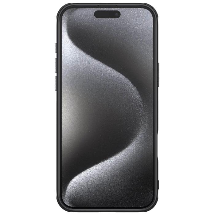 Bild 4, NILLKIN NILLKIN iPhone 16 Pro Max Skal Frosted Shield Pro Svart - Teknikhallen.se