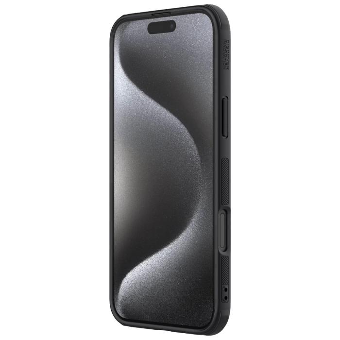 Bild 5, NILLKIN NILLKIN iPhone 16 Pro Max Skal Frosted Shield Pro Svart - Teknikhallen.se