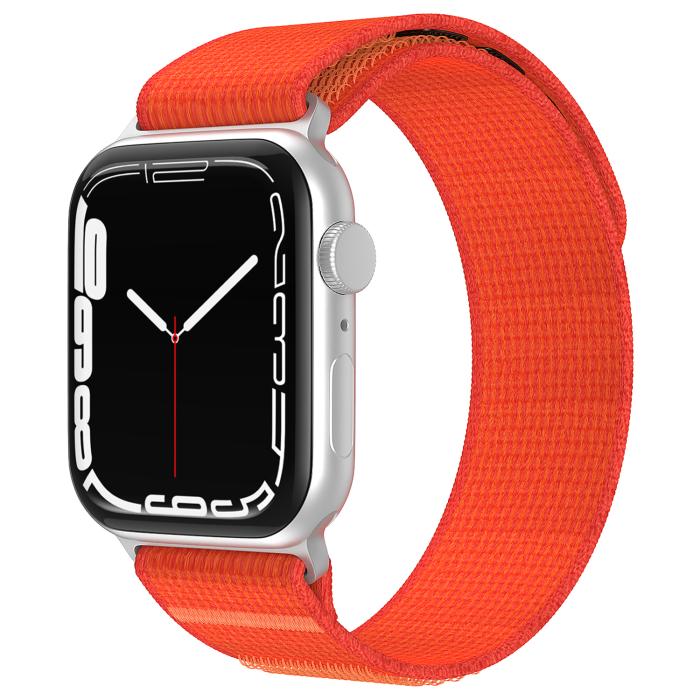 Bild 2, ColorPop Apple Watch 38/40/41/42 mm Armband Nylon Trail Loop Orangeröd - Teknikhallen.se
