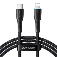 JOYROOM Joyroom 1m 20W USB-C - Lightning Laddningskabel Svart - Teknikhallen.se