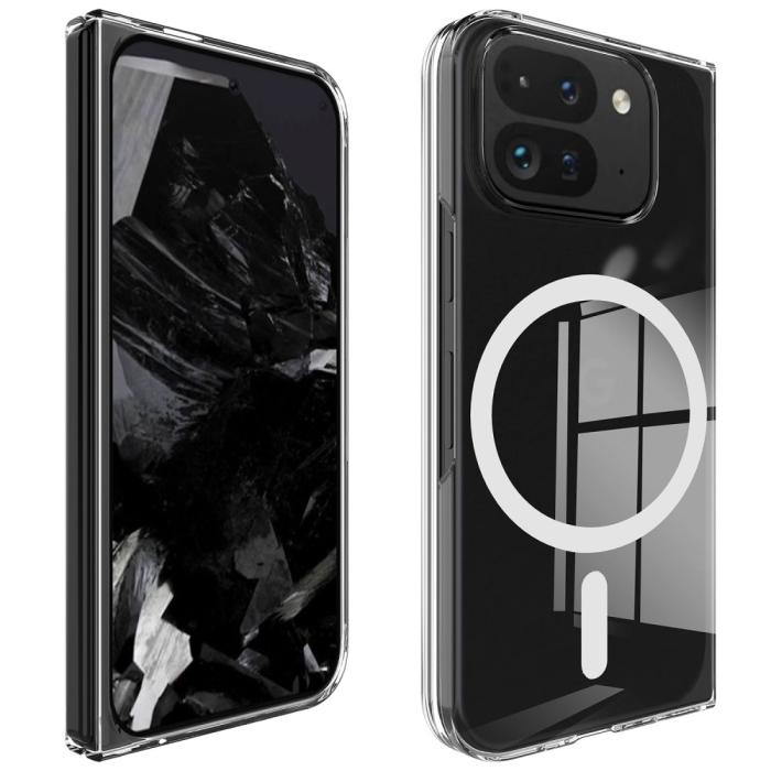 Bild 2,  Google Pixel 9 Pro Fold Skal MagSafe Akryl/TPU Transparent - Teknikhallen.se