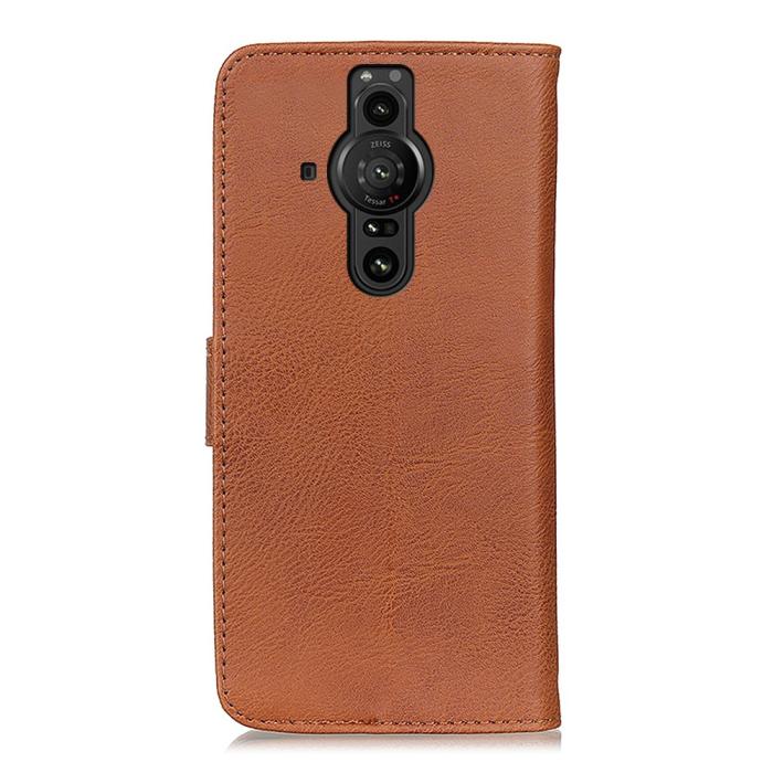 Bild 3, KHAZNEH KHAZNEH Sony Xperia Pro-I Fodral Läder Brun - Teknikhallen.se