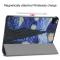  iPad Air 2020/2022/2024 / Pro 11 Fodral Tri-Fold Brush Painting - Teknikhallen.se