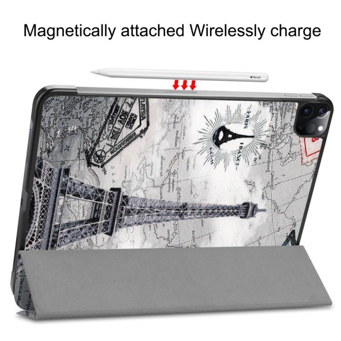 Bild 5,  iPad Air 2026-2020 / Pro 11 Fodral Tri-Fold Eiffeltornet - Teknikhallen.se