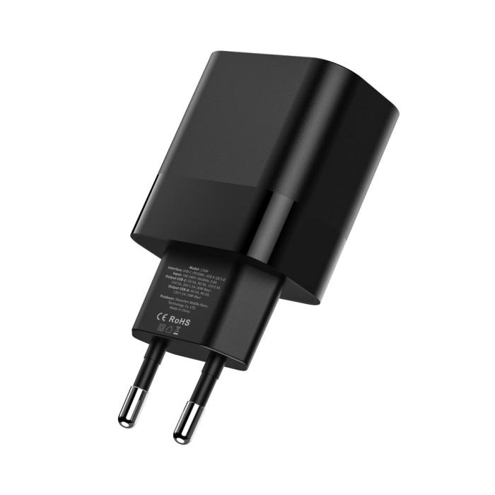Bild 4, Tech-Protect Tech-Protect 30W PD/QC USB-C / USB-A Väggladdare Svart - Teknikhallen.se