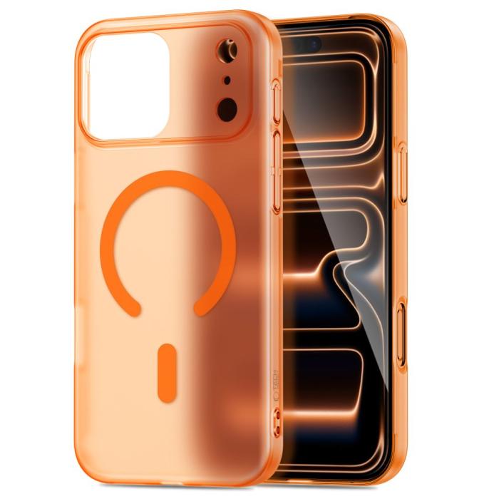 Bild 2, Tech-Protect Tech-Protect iPhone 17 Pro Skal MagSafe MagSlim Cosmic Orange - Teknikhallen.se
