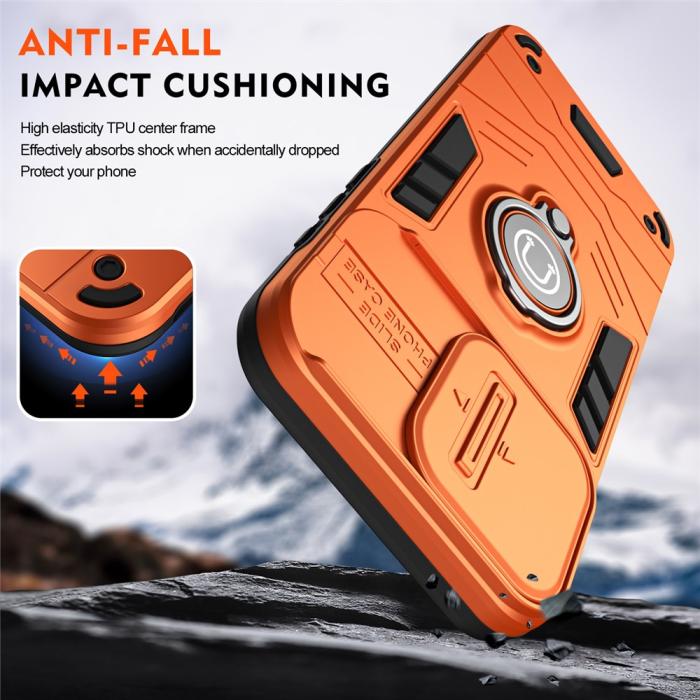 Bild 3,  Samsung Galaxy A27 5G Skal Camshield Kickstand Orange - Teknikhallen.se