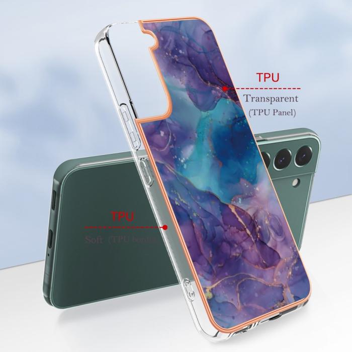 Bild 6,  Samsung Galaxy S23 Plus Skal Marmor TPU Lila - Teknikhallen.se