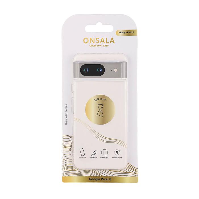 Bild 2, Onsala ONSALA Google Pixel 8 Mobilskal TPU Transparent - Teknikhallen.se