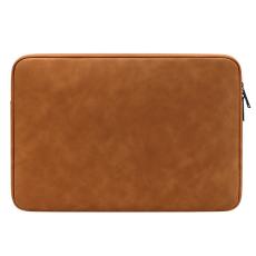  L&auml;der Laptop Sleeve Med Mjukt Foder 14-15.4" Brun - Teknikhallen.se