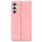  Samsung Galaxy A35 5G Fodral Flip Skin Touch Rosa - Teknikhallen.se