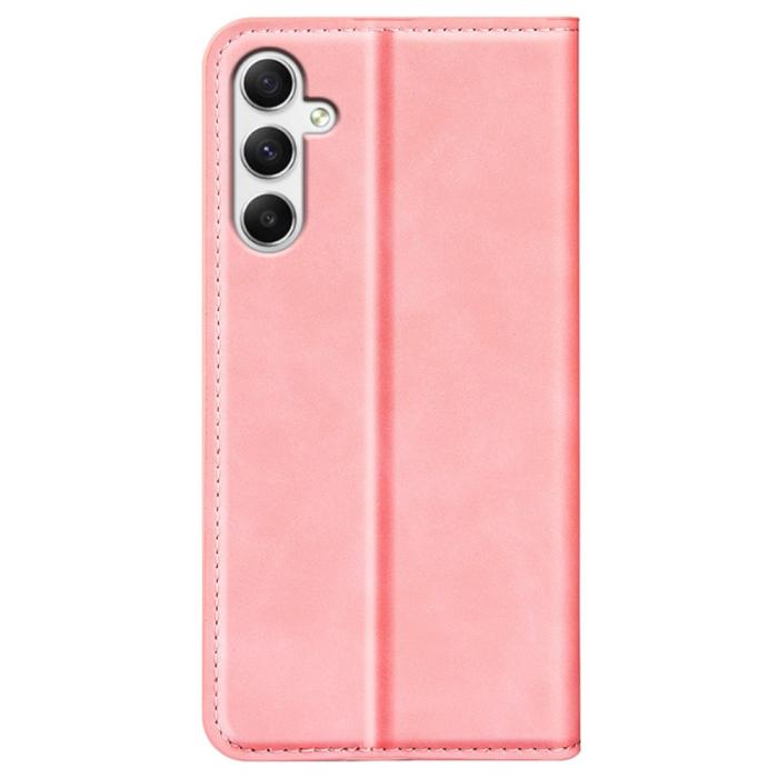 Bild 6,  Samsung Galaxy A35 5G Fodral Flip Skin Touch Rosa - Teknikhallen.se