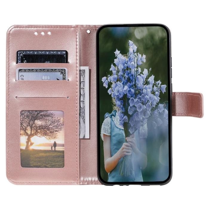 Bild 2,  Sony Xperia 1 VII Fodral Mandala Läder Roséguld - Teknikhallen.se