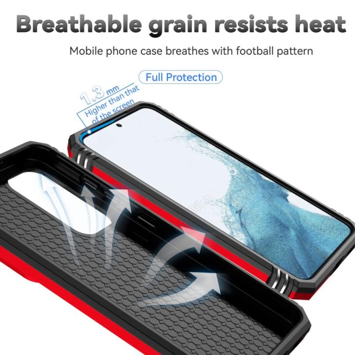 Bild 3,  Samsung Galaxy S23 Plus Skal CamShield Ring Röd - Teknikhallen.se