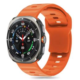 Tech-Protect Tech-Protect Galaxy Watch Ultra 47 mm Armband Silicone Line Orange - Teknikhallen.se