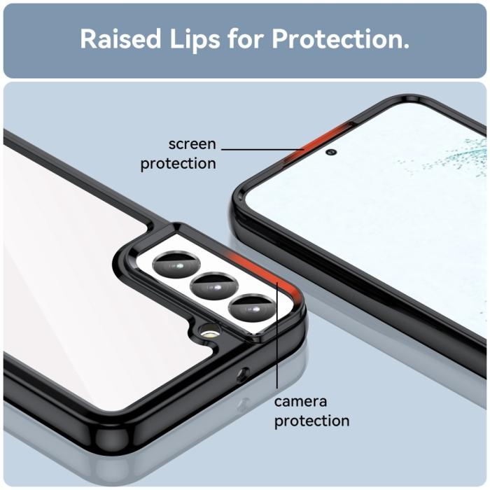 Bild 6,  Samsung Galaxy S23 Skal Akryl/TPU Svart - Teknikhallen.se