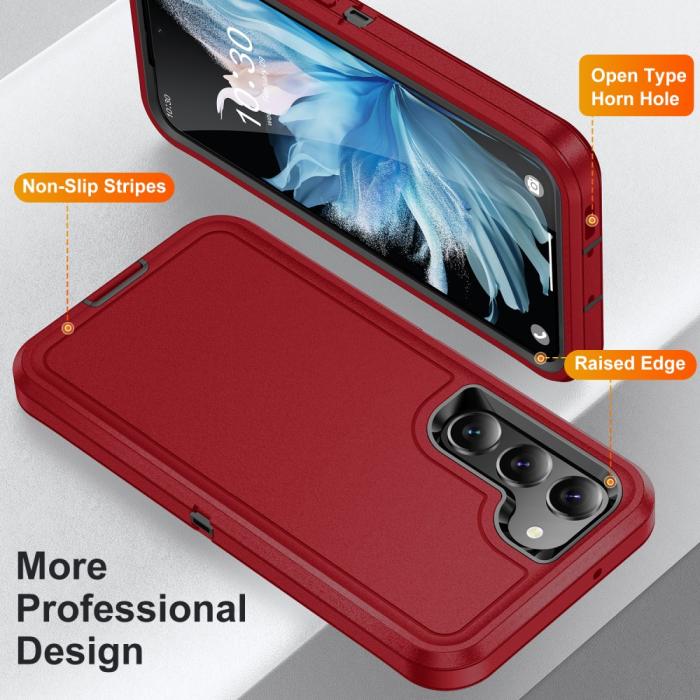 Bild 2,  Galaxy S25 Plus / S24 Plus Skal Xtreme Shockproof Röd/Svart - Teknikhallen.se