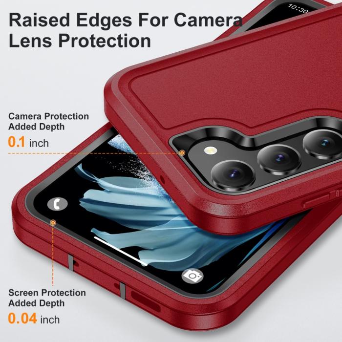 Bild 4,  Galaxy S25 Plus / S24 Plus Skal Xtreme Shockproof Röd/Svart - Teknikhallen.se