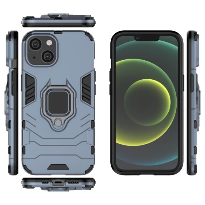 Bild 4,  iPhone 14 Skal Ring Hybrid Navy Blue - Teknikhallen.se