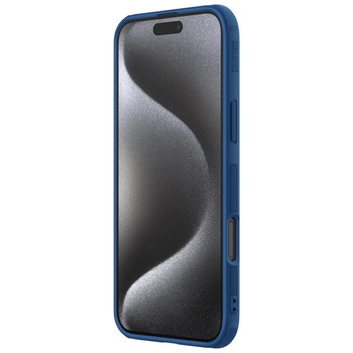 Bild 5, NILLKIN NILLKIN iPhone 16 Pro Max Skal Frosted Shield Pro Blå - Teknikhallen.se