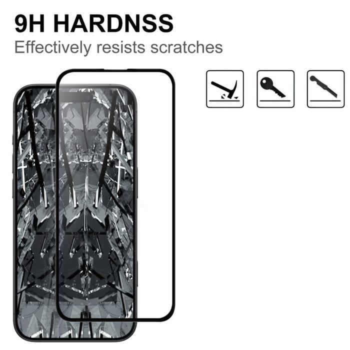 Bild 3,  iPhone Air Skärmskydd Heltäckande Härdat Glas - Teknikhallen.se
