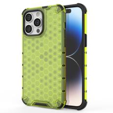  iPhone 15 Pro Skal Honeycomb Shockproof Gr&ouml;n - Teknikhallen.se