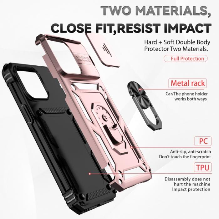 Bild 3,  iPhone 15 Pro Skal CamShield Armor Ring Roséguld - Teknikhallen.se
