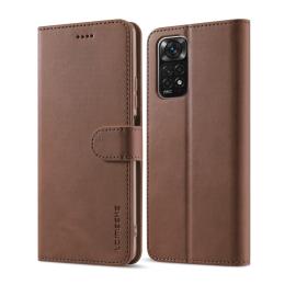 LC.IMEEKE LC.IMEEKE Xiaomi Redmi Note 11 Pro 5G Fodral Läder Brun - Teknikhallen.se